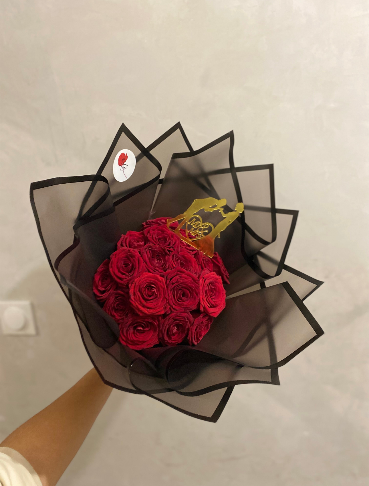 Bouquet de roses rouge demande en mariage