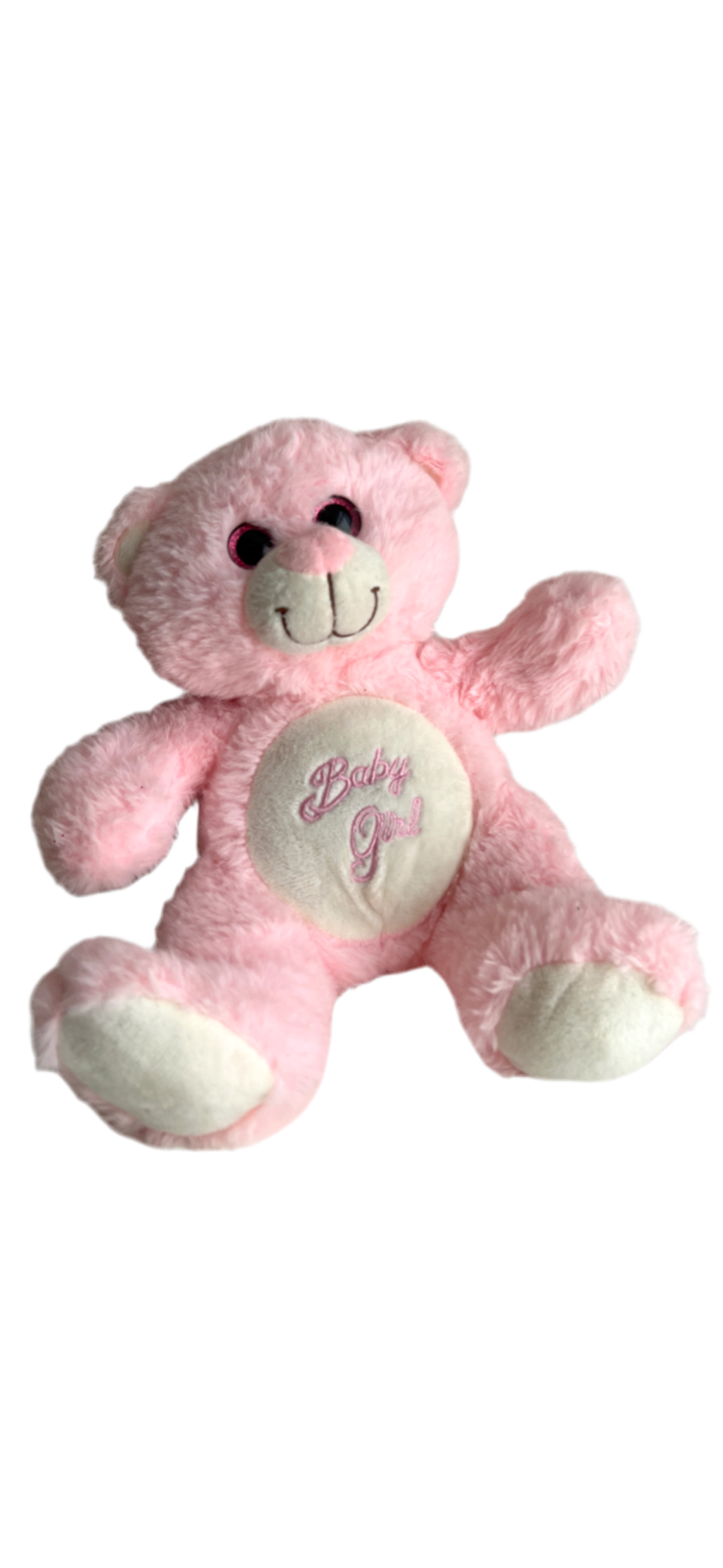 Peluche rose inscription 'baby girl'