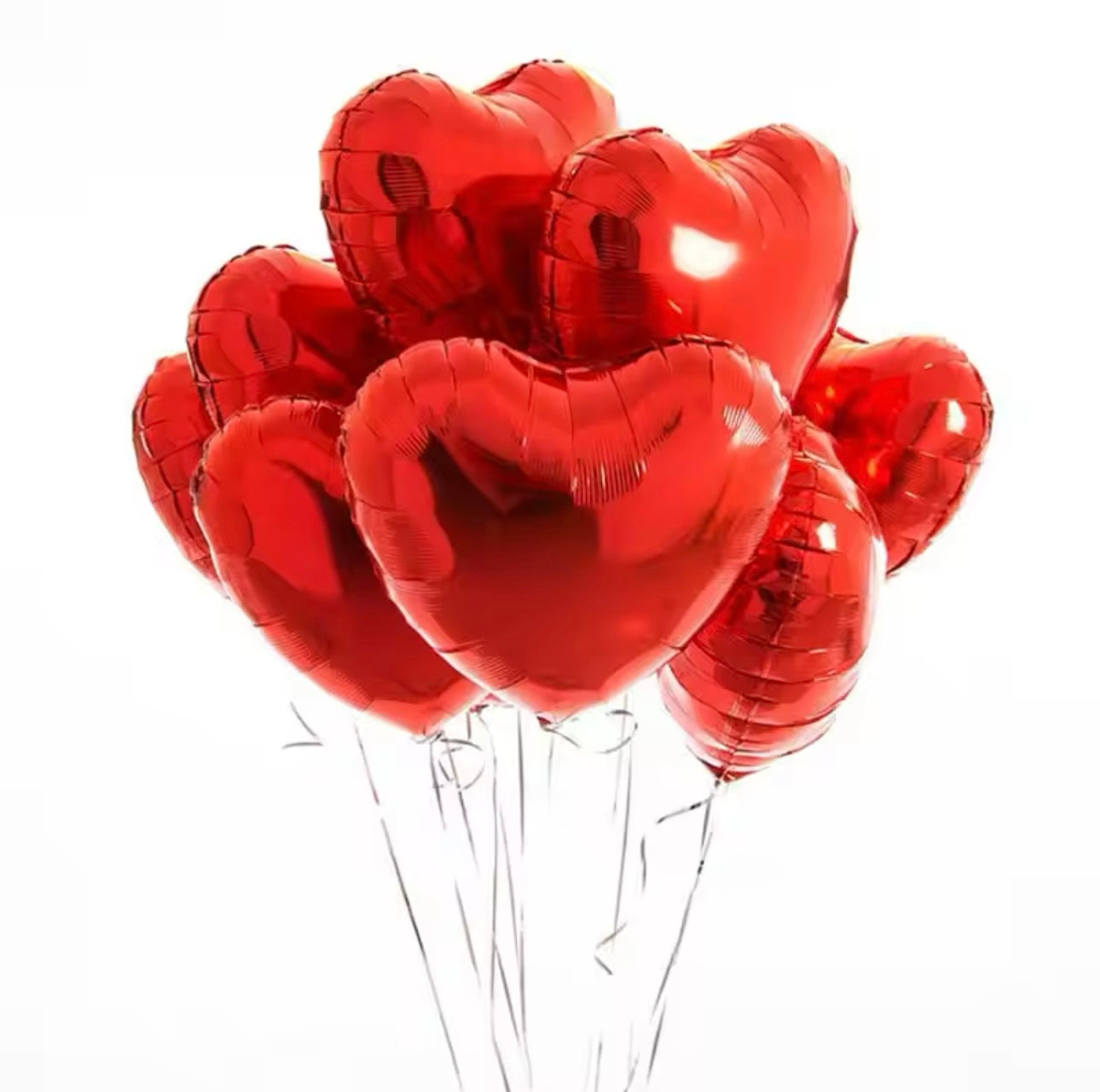 Bouquet de ballons   en forme de coeur