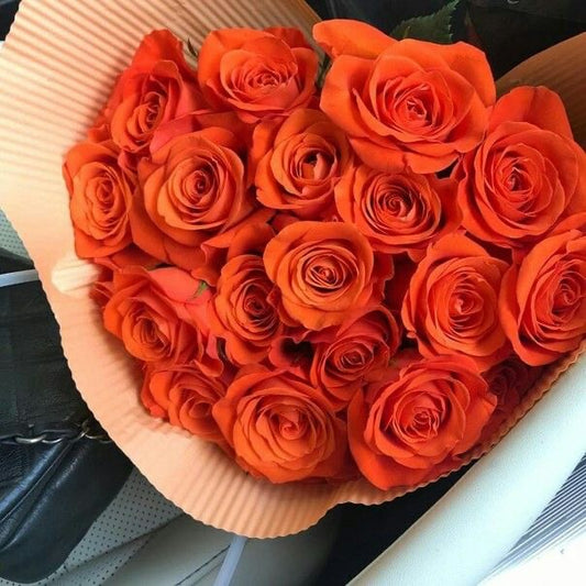20 Roses Oranges d’Exception