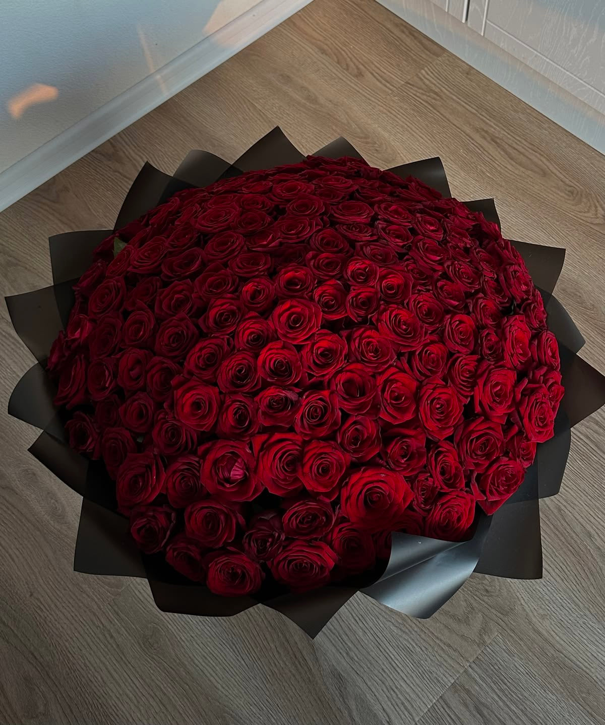 Bouquet ANASTASIA de roses rouges, autre vue réelle